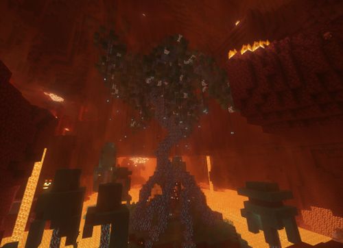 Anii&#39;s Tree of Teleportation generated in the nether