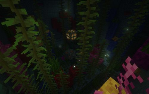 A screenshot inside Cyro&#39;s Deep Dark room, with a guardian lurking